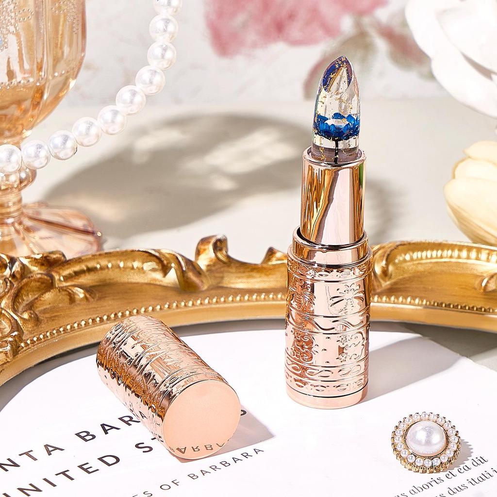 Color-Changing Flower Jelly Lipstick: Moisturizing, Long-Lasting, Non-Sticky, Non-Fading, Temperature-Adaptive Lip Balm, Safe for Pregnant Women.