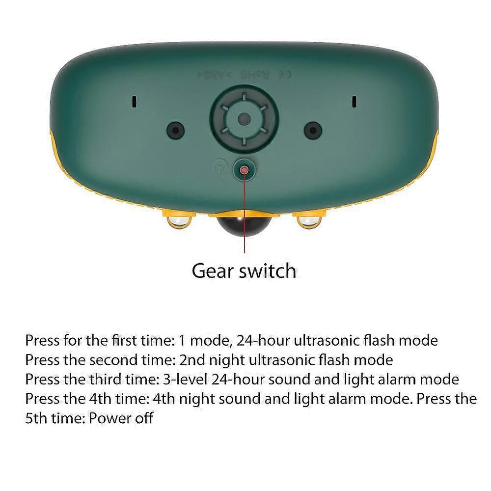 N911Y Outdoor Sound and Light Alarm Solar Powered High Frequency Ultrasonic Animal Repellent