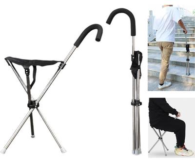Folding Cane Chair with 150kg Weight Folding Perfect for Outdoor Watching Back Pain Relief Chair, Capacity, Telescopic, Lightweight, Compact, Chair,