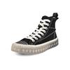 Kappa Logo High-Top Canvas Sneakers Women Sneakers Black K0A65VS66D-990