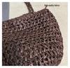 Luxury Retro Woven Hollow Shoulder Tote