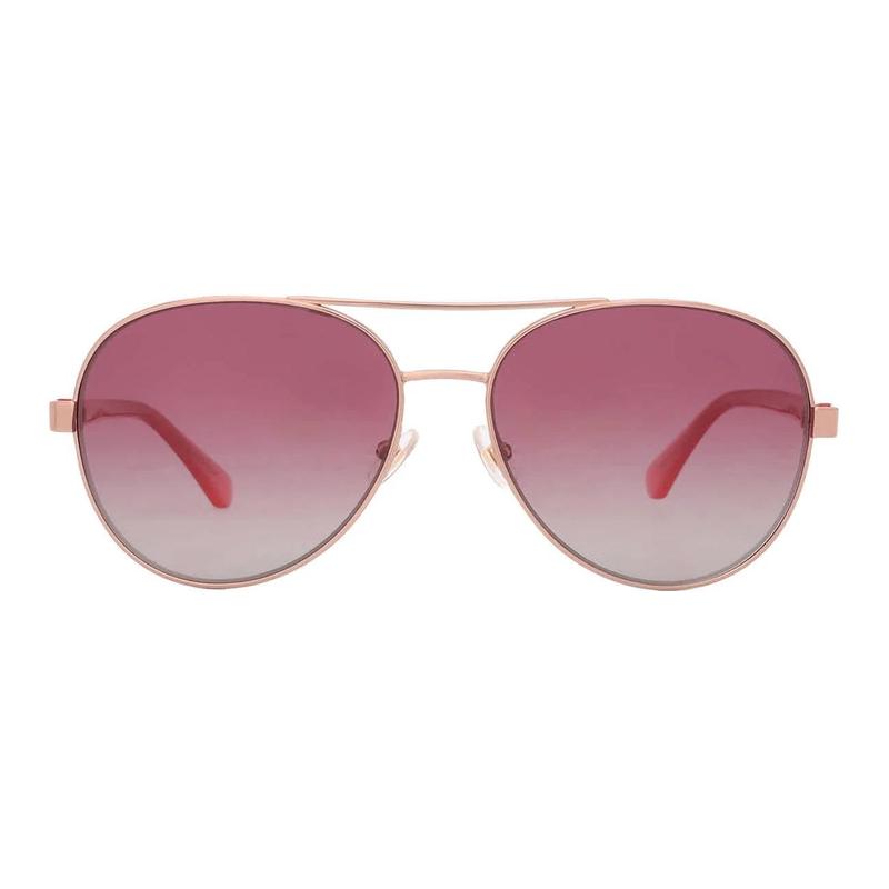 Kate Spade Logo Detail Metal Aviator Sunglasses Women s Gold AVERIES0000JR58
