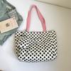 Retro Polka Dot Shoulder Bag for Commuting, Lightweight Shopping Bag, Student School Bag