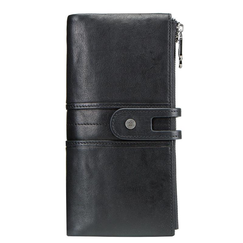 Fashion New Ladies Wallet Leather Casual Long Layer Cowhide Female Clutch