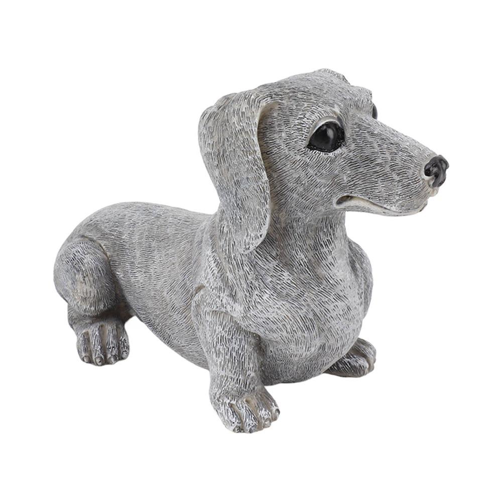 Synthetic Resin Dog Shaped Desktop Ornament Outdoor Yard Animal Statue  Courtyard Holiday Layout