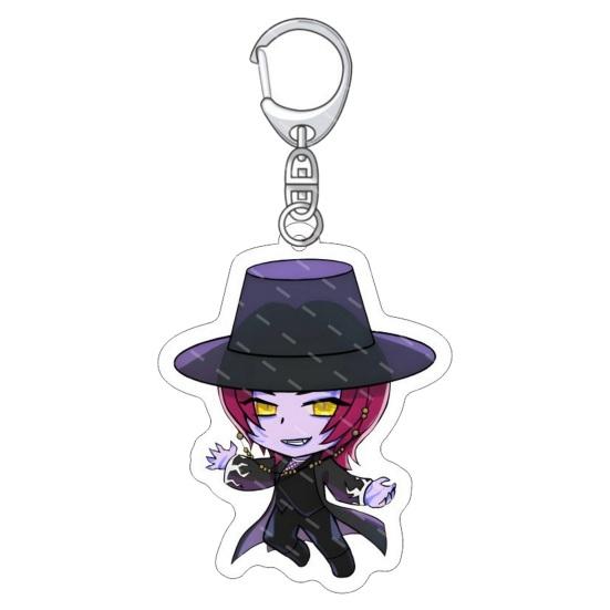 Keychain Pendant 3D Idol Group Design Portable Acrylic Keychain with Metal Lobster Clasp Waterproof Scratch-Proof Key