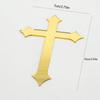 10pcs Acrylic Christ Happy Birthday Cake Topper Gold Jesus of the Cross Party Cake Toppers Baby Shower gift dessert Decoration