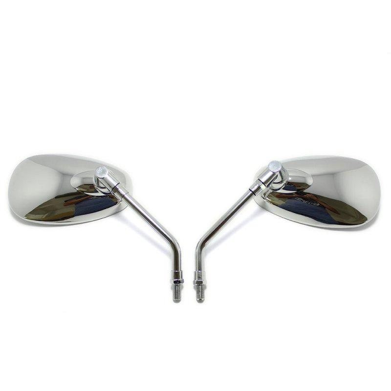 1 Pair 10MM Motorcycle Rearview Side Mirrors Adjustable Blind Spot Mirror for Kawasaki Suzuki