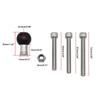 1 Inch Ball Head Adapter M8 Screws Motorcycle Handlebar Clamp Base Holder for Mount Smartphone Cameras Holder Bolt Bracket