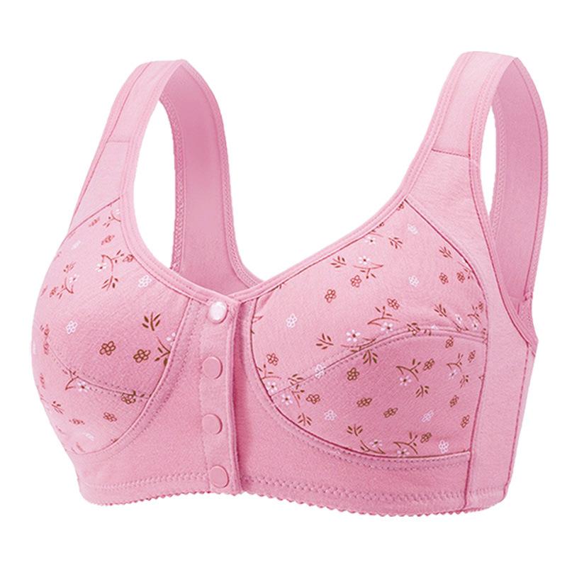 Women Wirefree Tank Style Bras Front Closure Bralette Female Confortable Breathable Underwear Large Bust Cup Underwear L-5XL