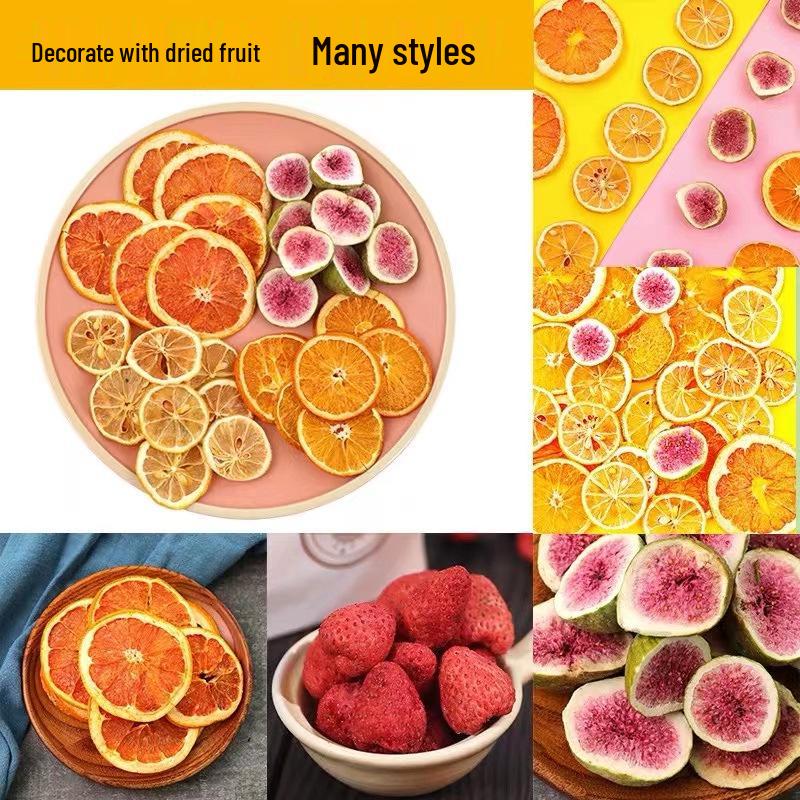 Assorted Dried Citrus and Fig Slices for Cake and Dessert Decoration