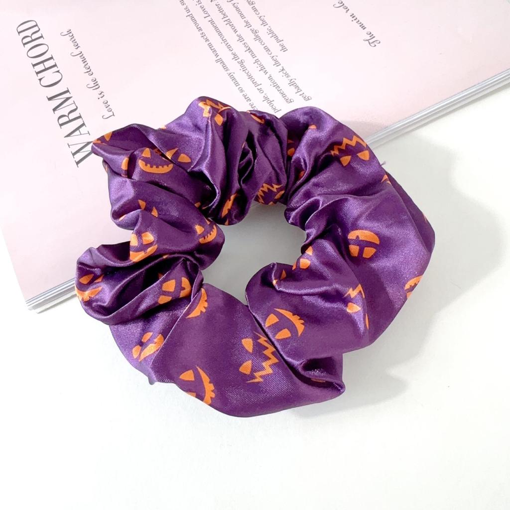 Hot-Selling Halloween Pumpkin Skull Hair Tie: Spooky Festival Hair Accessory