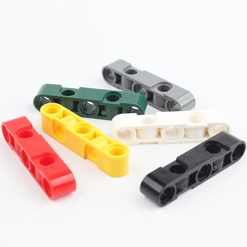 Small particle building block high-tech parts beams with double sides pin holes Compatible with other brands Moc accessories