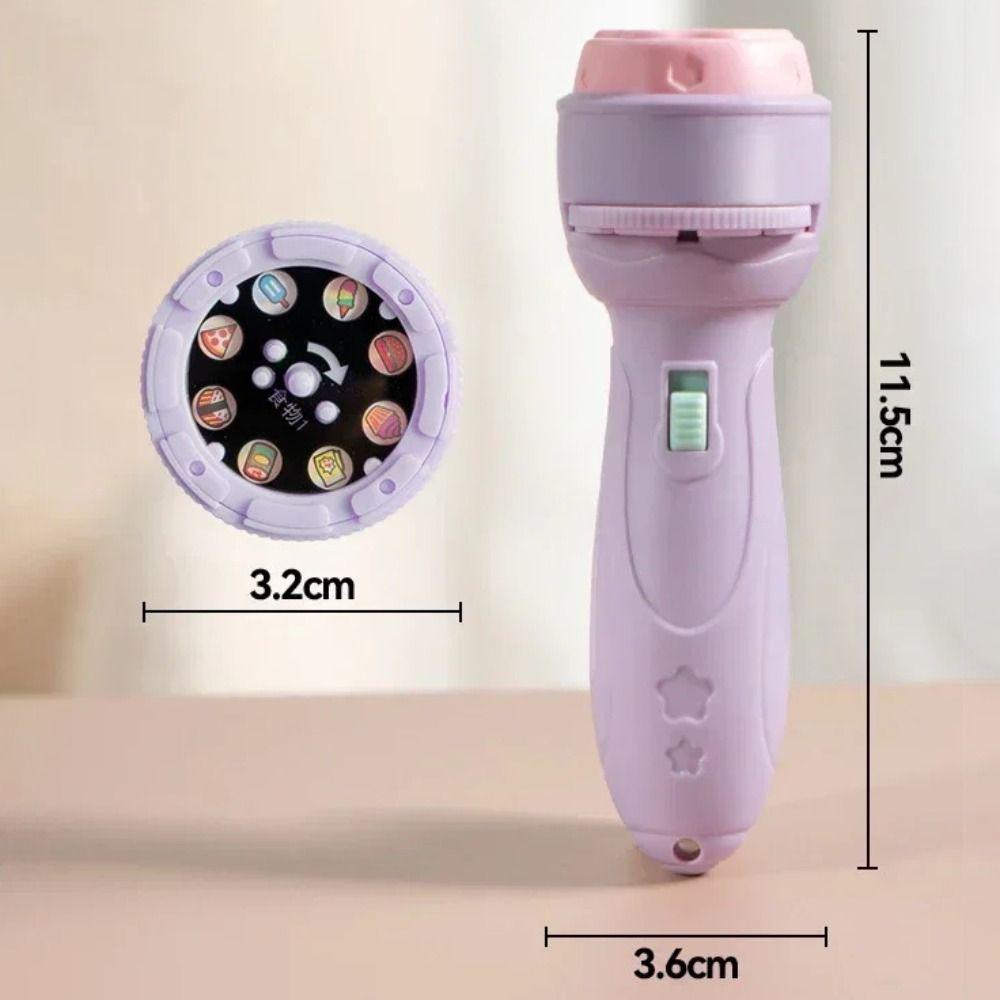 Puzzle Design Projection Flashlight 80 Patterns Cartoon Projector Baby Development