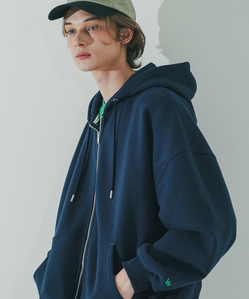 Wv Project Kani Zip-Up Hoodie Navy Mjhd7627