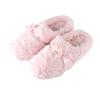 Home Cotton Slippers Winter Non-slip Cover Toe Warm Cotton Drag Women's Plush Bow Home Fabric Slippers