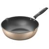 [Non-Stick Frying Pan]Honeycomb Pattern Nonstick Wok - Multi-Functional Fry Pan for All Stoves,Scratch- Coating