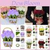 Pacote de Materiais para Buquê DIY Feito à Mão de Tulipa, Rosa e Girassol Para Palito Torcido Críptico Raiz de Cabelo Tiras de Cabelo