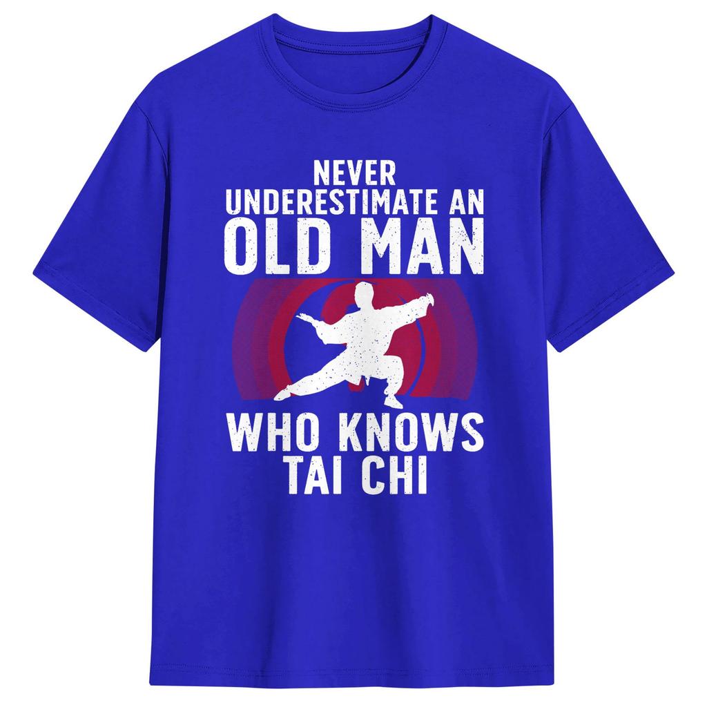 Tai Chi Tshirts Unisex Amazing Pure Cotton Tee Shirt O Neck Short Sleeve T Shirt Printed Clothing