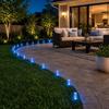 Weatherproof Yard Pathway Illumination 10/20Pcs Solar Lights, LED Multicolor Bubble Garden Stake Waterproof Wireless Landscape Lighting for Driveways