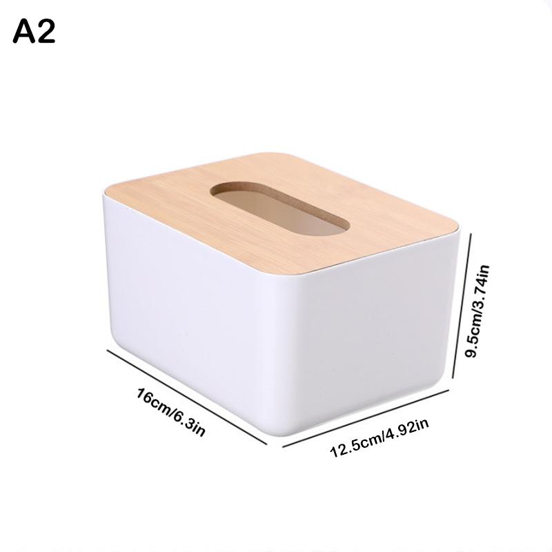Tissue Box Simple Wooden Cover Desktop Home Tissue Box Paper Storage Drawer Box Home Car Remote Control Storage Boxes