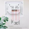White Backlight Smart Thermostat 16A Current Electric Heat Thermostat  Electric Heating Cable