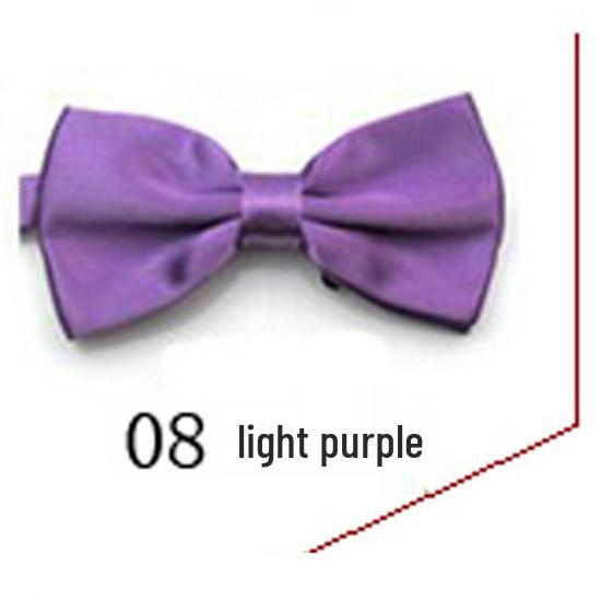 Krawatte im koreanischen Stil mit doppelter Lage für Männer und Frauen - Trendiges einfarbiges Hochzeitsaccessoire