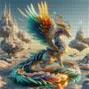 1000pcs/Puzzle Game for Endurance And Logic Training - Exquisite Puzzle - (Cloud Sky Divine Wings Spirit Beast Floating Holy Realm) Suitable for Livin