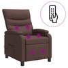 Massage Recliner Brown Faux Leather