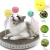 1/3Pcs Bola Interativa Inteligente Brinquedos para Cães Gatos Pelúcia Elétrica Catnip Brinquedo de Treinamento Gatinho Toque Som Produto para Animais de Estimação Brinquedo de Apito Bola