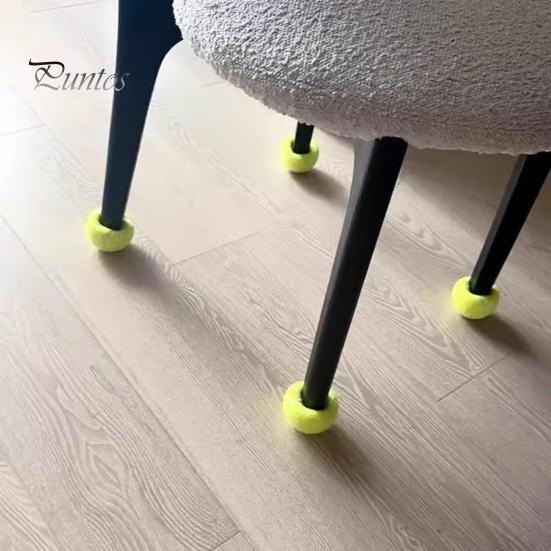 4 Stück vorgeschnittene Tennisbälle für Gehhilfen, für Möbelbeine, Bodenschutz, universelle Filzgleiter für Gehhilfenbeine, Gleitbeläge für Senioren