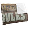 JQ Licensing Silky Cabin Rules Supersoft Blanket