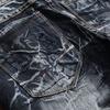 Jeans Herren Zerrissene europäische und amerikanische Distressed Slim Straight Herrenjeans