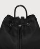 Covernat Woman Clover Heart Nylon Ribbon Backpack Black