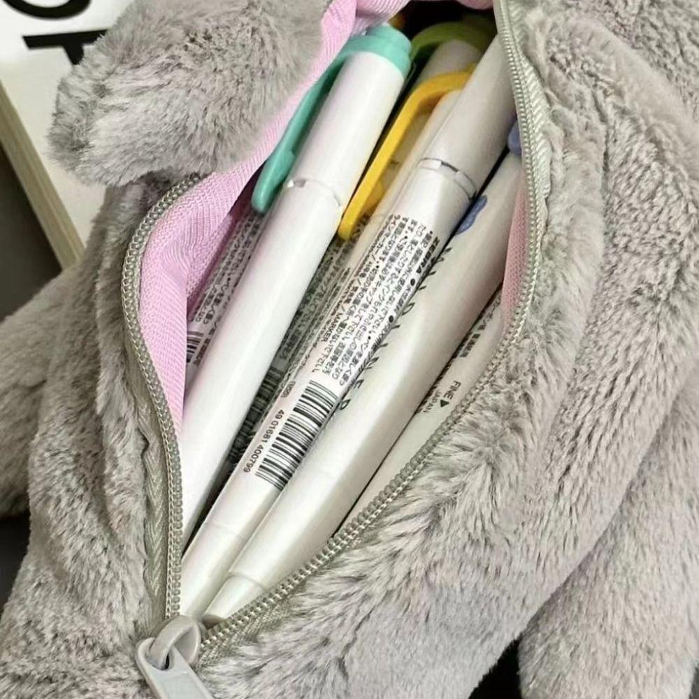 Multifunctional Pencil Case Cartoon Animal Storage Bag Cartoon Pen Bag  School Office
