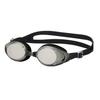 VIEW (View) Japanese-made Fitness Goggles V610MR Beginner-friendly Mirror Model Wide Lens Swimming Anti-fog UV Protection Black X Dark Silver V610MR