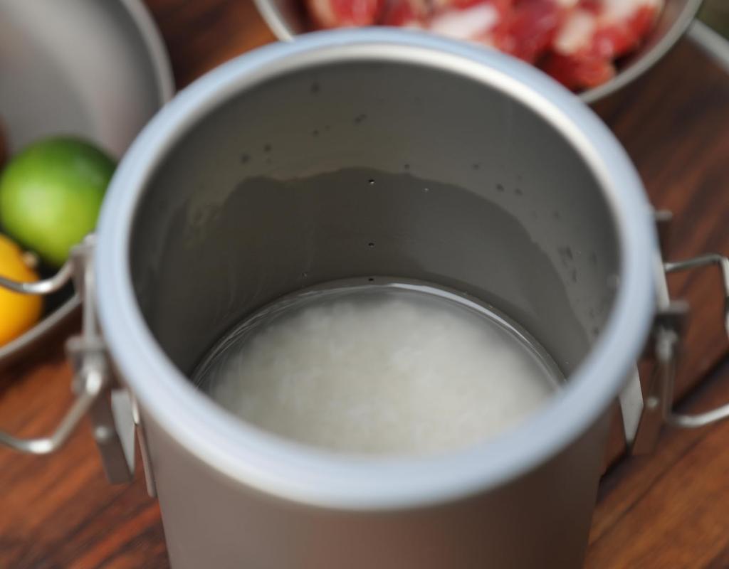 KEITH Titanium Cooker, 900ml Capacity, Lightweight, Multi-Function Rice Cooker, Dishwasher Safe, Portable Camping Pot, Double-Pot Design, Direct Heat