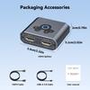 4K HDTV Splitter Adapter 1 In 2 Out for Double Monitor Setup Offering Mirror and Extended Displays for Laptop and PC