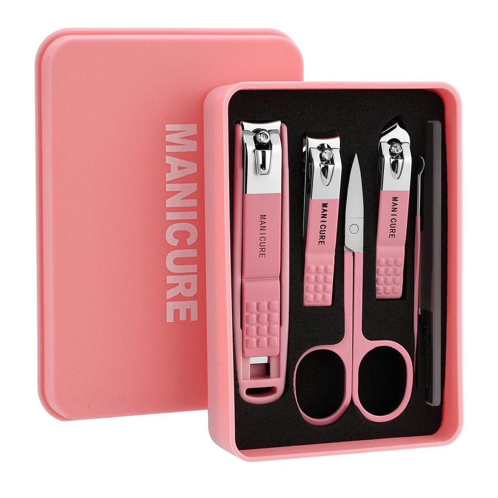 Portable Women's Nail Clipper Set: Angled Pliers with Gift Box for Home Use