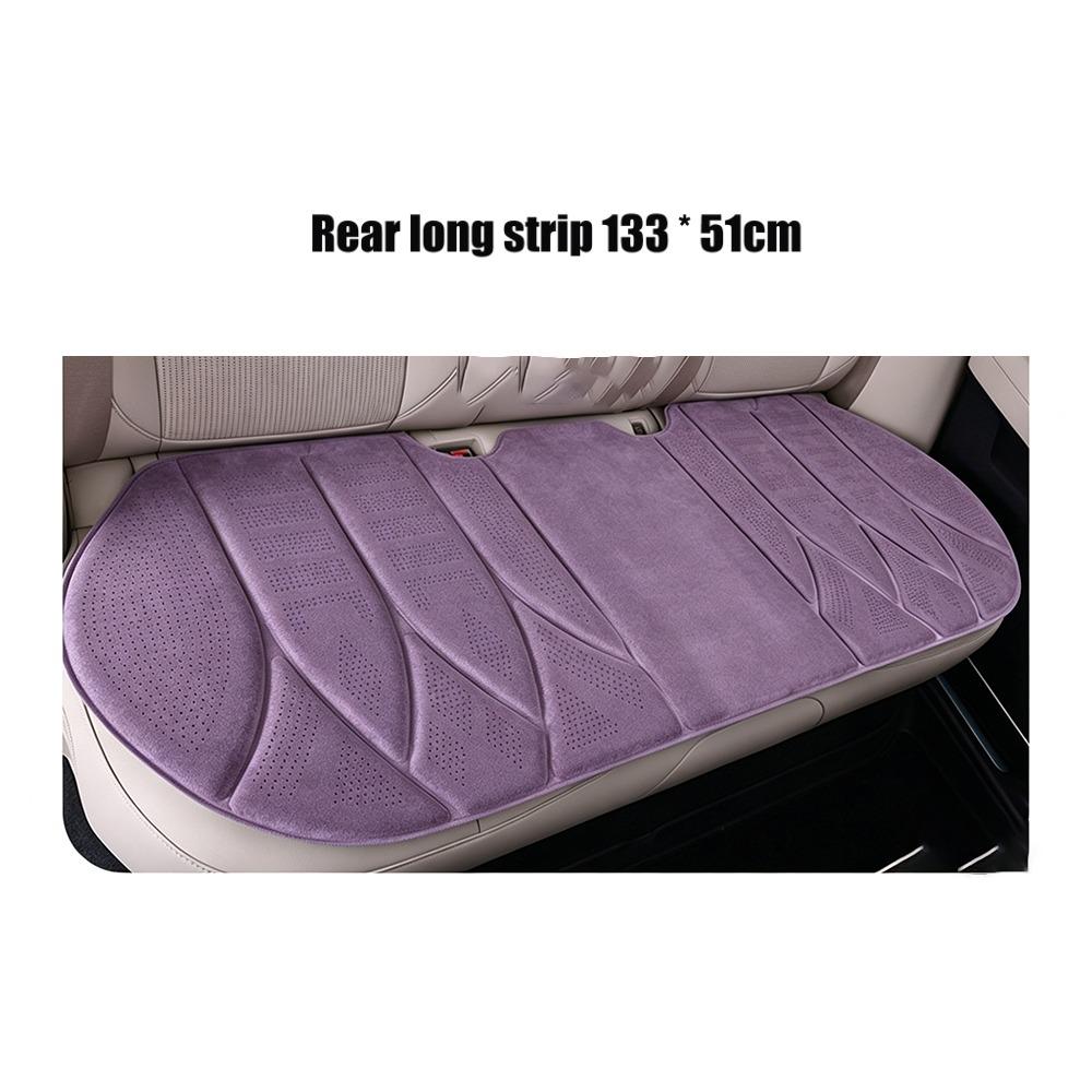 Stitched Car Seat Cushion Microfiber Faux Suede Seat Protector Auto Seat Cover Universal