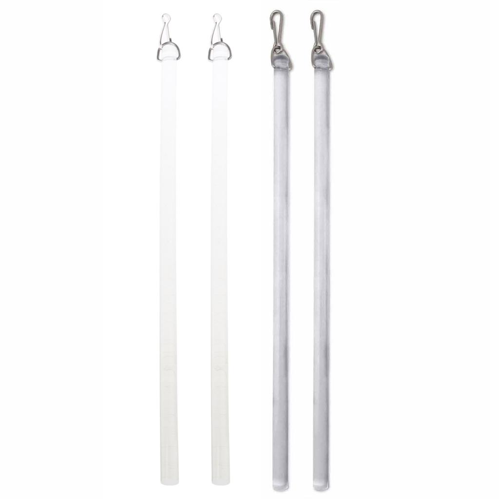 Juego de 2 Varillas de Tiro de Plástico de 12 Pulgadas para Operar Cortinas para Abrir Cortinas de Ventana Varilla de Tiro para Cortinas con Gancho de Metal