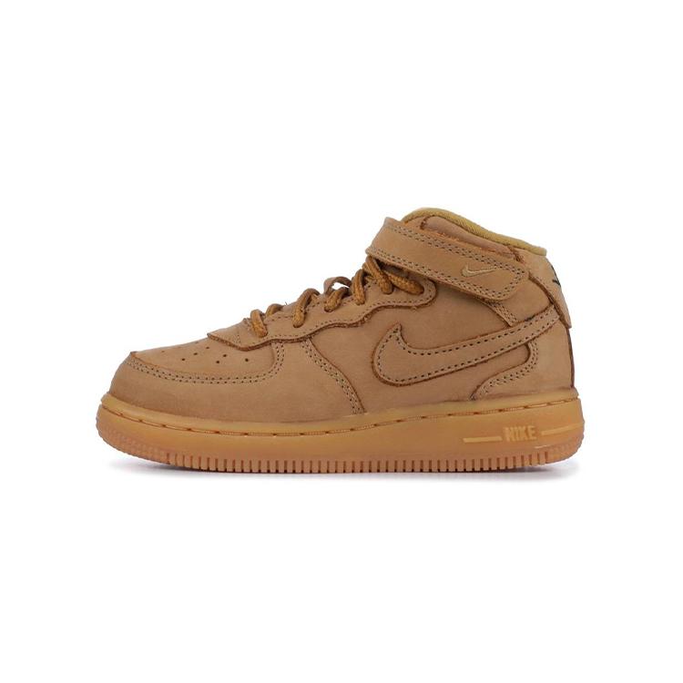 

Nike Air Force 1 Mid top Toddler Shoes Wheat Infant And Toddler AH0757-203 19.5