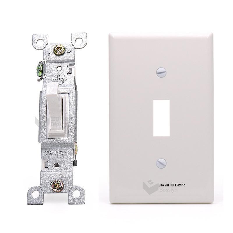 American Standard Single Control Rocker Light Switch for North & South America Household Wiring