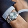 Automatic Brand Luminous [BUREI] Men's Watch, Waterproof, Analog, Mechanical, Popular, Business, Date, Watch, Simple, Casual, (Light Blue)