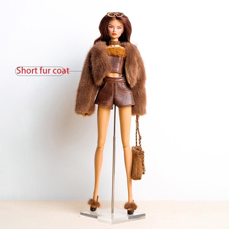 Freckles 32Cm Makeup Supermodel Doll Curly Hair Joint Movable 1/6 Babi Action Figure Toy Or Doll Clothes Collectible Gift