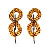 Statement Acrylic Long Link Chain Drop Earrings for Women Brincos Vintage Big Resin Geometric Dangle Earring Fashion Jewelry