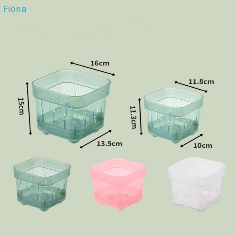 Square Root View Planter Pot With Drainage Breathable Plastic Pot For Home Balcony Garden Plant Growing