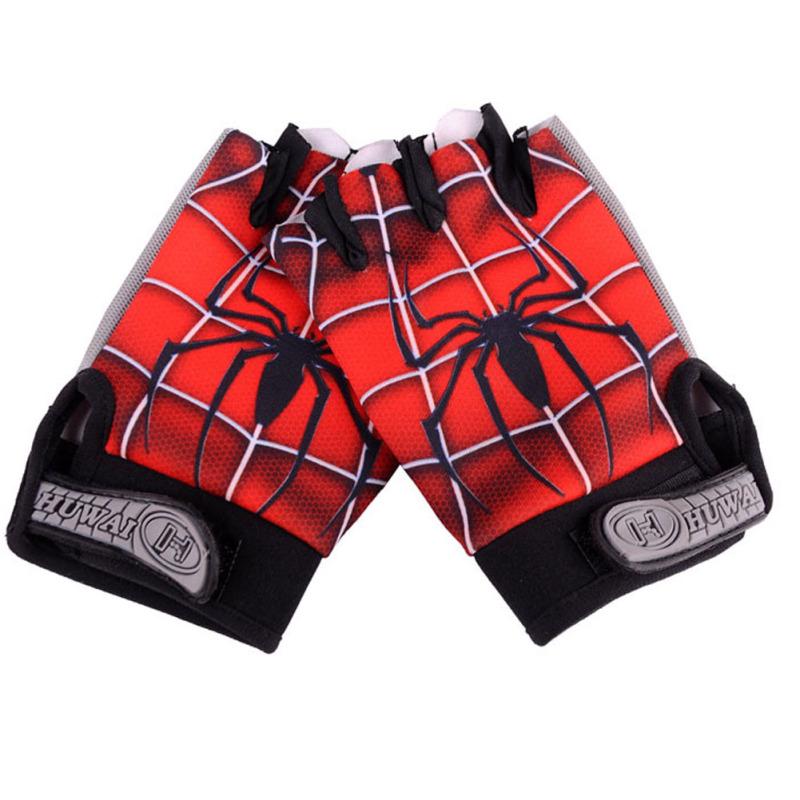 Cartoon Boys Girls Cycling Gloves Half Finger Breathable Balance Bicycle Gloves Child Riding Sport