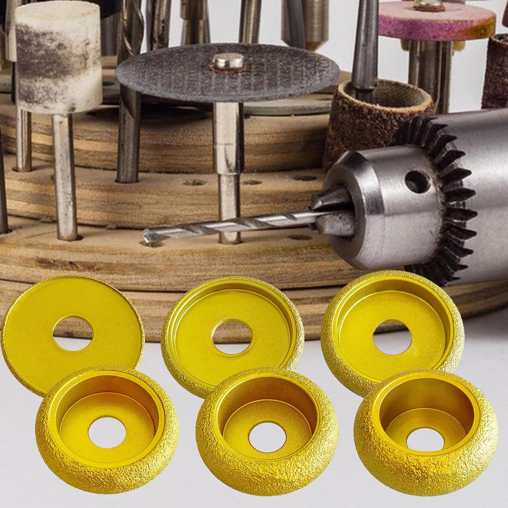 Grinding Wheel Dry Vacuum Brazed Grinding Head Chamfering Tool for Angle Grinder Accessories Marble Tile Glass Porcelain
