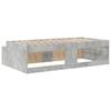 Bed Frame with Drawers Concrete Grey 80 x 200 cm Engineered Wood
